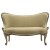 ΔΙθέσιος καναπές Λουί Κένζ με φύλλο ασημιού και πρασινό-μπέζ αλέκιαστο-αδιάβροχο ύφασμα ΜΚ-8674-sofa ΜΚ-8674 