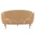 Τριθέσιος καναπές Λουί Κένζ με φύλλο ασημιού και μπέζ ύφασμα αλέκιαστο αδιάβροχο υψηλής ποιότητας ΜΚ-8694-sofa ΜΚ-8694 