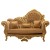 Διθέσιος καναπές Μπαρόκ χρυσός με camel ύφασμα αλέκιαστο αδιάβροχο βελούδο ΜΚ-8680-sofa ΜΚ-8680 