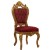 Καρέκλα Λουί Κένζ με φύλλο χρυσού και μπορντό ύφασμα αλέκιαστο αδιάβροχο ΜΚ-5190-chair ΜΚ-5190 