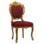 Καρέκλα τραπεζαρίας με φύλλο χρυσού και μπορντό ύφασμα αλέκιαστο αδιάβροχο ΜΚ-5191-chair ΜΚ-5191 