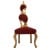 Καρέκλα ροκοκό με ψηλή πλάτη με μπορντό βελούδο και φύλλο χρυσού ΜΚ-5194-CHAIR ΜΚ-5194 