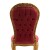 Καρέκλα τραπεζαρίας Λουί Κένζ με καπιτονέ διπλής όψεως σε μπορντό αλέκιαστο αδιάβροχο χρώμα και φύλλο χρυσού ΜΚ-5195-chair ΜΚ-5195 