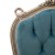 Μπερζέρα Κλασική με φύλλο ασημιού και πετρόλ χρώμα υφάσματος με αλέκιαστο-αδιάβροχο βελούδο ΜΚ-6597-wing armchair ΜΚ-6597 
