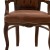 Καρεκλο-πολυθρόνα Λουι Κένζ χειροποίητη με λούστρο και καφέ γνήσιο δέρμα ΜΚ-6598-baroque armchair ΜΚ-6598 