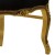 Μπαρόκ καρεκλο-πολυθρόνα με φύλλο χρυσού και μαύρο αλέκιαστο-αδιάβροχο ύφασμα ΜΚ-6605-baroque armchair ΜΚ-6605 