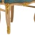 Καρεκλό-πολυθρόνα τραπεζαρίας Μπαρόκ με πετρόλ αλέκιαστο αδιάβροχο και φύλλο χρυσού ΜΚ-6610-BAROQUE ARMCHAIR ΜΚ-6610 