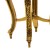 Τραπεζάκι πλαϊνό χαμηλό Μπαρόκ με φύλλο χρυσού και μαύρο μάρμαρο στην επιφάνεια ΜΚ-3559-table ΜΚ-3559 