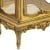 Χρυσή Βιτρίνα Λουί Κένζ σε Μπαρόκ στύλ με καθρέφτη στο πίσω μέρος και 3 ράφια με τζάμι ΜΚ-4157-showcase ΜΚ-4157 