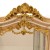 Κλασική Βιτρίνα Λουί Κένζ με λάκα-πατίνα off-white φύλλο χρυσού και 3 ράφια με τζάμι ΜΚ-4160-SHOWCASE ΜΚ-4160 