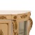 Μπαρόκ Μπουφές - Βιτρίνα πομπέ με λάκα και μπρούτζο, τζάμι στο εσωτερικό του και μάρμαρο στην επιφάνεια ΜΚ-1232-FRENCH BUFFET ΜΚ-1232 