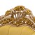 Μπερζέρα Μπαρόκ απο μασίφ καρυδιά με φύλλο χρυσού και καναρινί ύφασμα αλέκιαστο - αδιάβροχο ΜΚ-6617-wing armchair ΜΚ-6617 