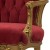 Πολυθρόνα καπιτονέ Λουί Κένζ με φύλλο χρυσού και μπορντό αλέκιαστο αδιάβροχο ύφασμα ΜΚ-6618-armchair ΜΚ-6618 
