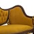 Καναπές διθέσιος Μπαρόκ με φύλλο χρυσού,λούστρο και αλέκιαστο-αδιάβροχο μουσταρδί ύφασμα ΜΚ-8708-sofa ΜΚ- 8708 