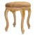 Στρογγυλό σκαμπό Λουί Κένζ με λάκα και φύλλο χρυσού με μπέζ αλέκιαστο-αδιάβροχο ύφασμα ΜΚ-8713-stool MK-8713 