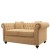 Διθέσιος Καναπές Τσέστερφιλντ με αλέκιαστο - αδιάβροχο ύφασμα σε μπέζ χρώμα ΜΚ-8711-Sofa ΜΚ-8711 