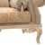 Καναπές κλασικός σε Μπαρόκ στύλ με φύλλο ασημιού-λάκα και σατέν ύφασμα σε μέντα μέ ανάγλυφα σχέδια ΜΚ-8722-Sofa ΜΚ-8722 