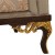 Καναπές κλασικός σε Μπαρόκ στύλ με φύλλο χρυσού-λούστρο και σατέν ύφασμα σε χρώμα μέντας μέ ανάγλυφα σχέδια ΜΚ-8721-Sofa ΜΚ-8721 