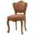 Καρέκλα επισκέπτη Κλασική Λουί Κένζ με φύλλο χρυσού και αλέκιαστο - αδιάβροχο ύφασμα σε σάπιο μήλο ΜΚ-5200-chair ΜΚ-5200 