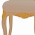 Καρέκλα επισκέπτη Κλασική Λουί Κένζ με φύλλο χρυσού και off-white αλέκιαστο - αδιάβροχο ύφασμα ΜΚ-5198-chair ΜΚ-5198 