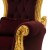 Εντυπωσιακός Θρόνος με φύλλο χρυσού και αλέκιαστο αδιάβροχο-βελούδο ύφασμα σε μπορντό χρώμα ΜΚ-6628-Throne ΜΚ-6628 