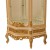 Κλασική Βιτρίνα Μπαρόκ με δύο φύλλα πόρτας με φύλλο χρυσού και λάκα με πατίνα ΜΚ-4161-showcase ΜΚ-4161 