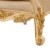Μπερζέρα Λουί Κένζ με λάκα off-white και φύλλο χρυσού με αλέκιαστο-αδιάβροχο ύφασμα off-white MK-6638-WING ARMCHAIR MK-6638 