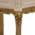 Κομοδίνο Κλασικό Λουί Κένζ σε off-white χρώμα και φύλλο χρυσού με τρία συρτάρια ΜΚ-2189-COMMODE ΜΚ-2189 