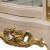 Βιτρίνα Μπαρόκ Κλασική Λουί Κένζ σε off-white χρώμα και φύλλο χρυσού ΜΚ-4164-showcase ΜΚ-4164 