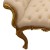 Ανάκλιντρο Μπαρόκ σκαλιστό με φύλλο χρυσού και off-white αλέκιαστο αδιάβροχο ύφασμα ΜΚ-8735-daybed ΜΚ-8735 