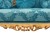Kαναπές διθέσιος Μπαρόκ με γαλάζιο ανάγλυφο αλέκιαστο - αδιάβροχο ύφασμα υψηλής ποιότητας RIS-8757-SOFA RIS-8757 