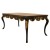 Τραπέζι σαλονιού μπαρόκ Λουί Κένζ μαύρο με φύλλο χρυσού RIS-100163-DINNING TABLE RIS-100163 