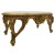 Τραπέζι σαλονιού με φύλλο χρυσού λάκα πατίνα και μάρμαρο στην επιφάνεια RIS-3566-TABLE RIS-3566 