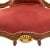Καρέκλα τραπεζαρίας Λουί Κένζ σε κεράσι χρώμα με φύλλο χρυσού και αδίαβροχο αλέκιαστο βελούδο υψηλής ποιότητας RIS-5208-CHAIR RIS-5208 