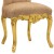 Καρέκλα τραπεζαρίας με φύλλο χρυσού και ύφασμα μπέζ βελούδο αδιάβροχο αλέκιαστο RIS-5209-CHAIR RIS-5209 