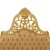 Κλασικό κρεβάτι Μπαρόκ με φύλλο χρυσού καπιτονέ μπέζ ύφασμα βελούδο υψηλής ποιότητας RIS-11112-BAROQUE BED RIS-11112 