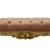 Σκαμπό Λουί Κένζ με φύλλο χρυσού και ρόζ αλέκιαστο - αδιάβροχο ύφασμα βελούδο καπιτονέ RIS-8760-STOOL RIS-8760 
