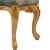 Σκαμπό Λουί Κένζ με φύλλο χρυσού και γαλάζιο βελούδο αδιάβροχο και αλέκιαστο ύφασμα καπιτονέ RIS-8762-STOOL RIS-8762 