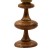 Κλασικό επιτραπέζιο φωτιστικό απο μάρμαρο σε καφέ χρώμα και καπέλο απο φυσητό γυαλί σε στύλ Galle με λουλούδια RIS-13308-TABLE LAMP RIS-13308 