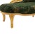 Κλασικό ανάκλιντρο Λουί Κένζ πράσινο με φύλλο χρυσού με βελούδο υψηλής ποιότητας και καπιτονέ στην πλάτη RIS-8769-DAYBED RIS-8769 