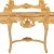 Κονσόλα κλασική σε Γαλλικό στύλ Λουί Κένζ με καθρέφτη φύλλο χρυσού και μάρμαρο RIS-7230-CONSOLE & MIRROR RIS-7230 