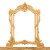 Κονσόλα κλασική σε Γαλλικό στύλ Λουί Κένζ με καθρέφτη φύλλο χρυσού και μάρμαρο RIS-7230-CONSOLE & MIRROR RIS-7230 
