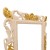 Καθρέφτης λευκός χειροποίητος σκαλιστός με φύλλο χρυσού RIS-7232-MIRROR RIS-7232 