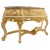 Κονσόλα Λουί Κένζ σε χρώμα μπέζ με φύλλο χρυσού και μάρμαρο RIS-15005-BOUDOIR RIS-15005 