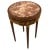Τραπέζι νεοκλασικό στρογγυλό με λούστρο μπρούτζινες διακοσμήσεις και μάρμαρο στην επιφάνεια RIS-3569-TABLE RIS-3569 