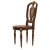 Καρέκλα τραπεζαρίας με λούστρο μπρούτζινες διακοσμήσεις και ψάθα RIS-5212-CHAIR RIS-5212 