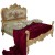 Κρεβάτι σε στύλ Γαλλικό με φύλλο χρυσού και αλέκιαστο αδιάβροχο βελούδο με πολύχρωμα σχέδια λουλουδιών RIS-0013-BED RIS-0013 
