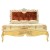Κρεβάτι χειροποίητο Μπαρόκ με φύλλο χρυσού και μπροντζέ βελούδο καπιτονέ στο κεφαλάρι RIS-0016-BED RIS-0016 