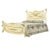 Κρεβάτι σε στυλ Γαλλικό μπέζ με φύλλο χρυσού και χρωματιστές λεπτομέρειες RIS-0017-BED RIS-0017 