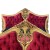 Κρεβάτι Μπαρόκ με φύλλο χρυσού και μπορντό αδιάβροχο αλέκιαστο βελούδο καπιτονέ RIS-0018-BED RIS-0018 
